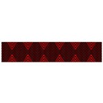 pattern, red, black,  Small Premium Plush Fleece Scarf