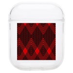 pattern, red, black,  Soft TPU AirPods 1/2 Case