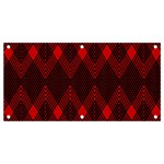 pattern, red, black,  Banner and Sign 4  x 2 