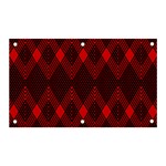 pattern, red, black,  Banner and Sign 5  x 3 