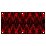 pattern, red, black,  Banner and Sign 6  x 3 