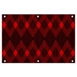 pattern, red, black,  Banner and Sign 6  x 4 