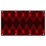 pattern, red, black,  Banner and Sign 7  x 4 