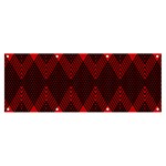 pattern, red, black,  Banner and Sign 8  x 3 