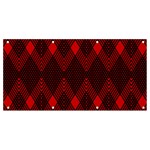 pattern, red, black,  Banner and Sign 8  x 4 