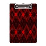 pattern, red, black,  A5 Acrylic Clipboard