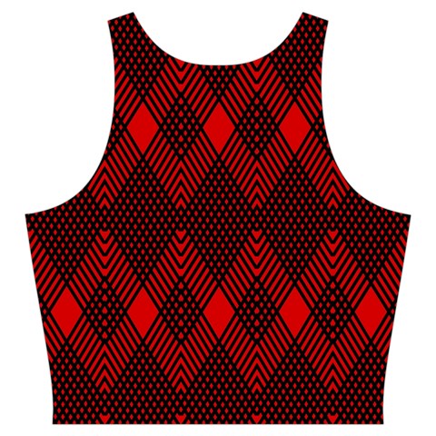 pattern, red, black,  Cut Out Top from ArtsNow.com Back