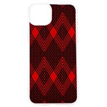 pattern, red, black,  iPhone 15 Pro TPU UV Print Case