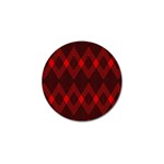 Muster rot rot schwarz Golf Ball Marker