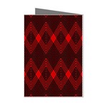 Muster rot rot schwarz Mini Greeting Cards (Pkg of 8)