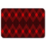 Muster rot rot schwarz Large Doormat