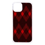 Muster rot rot schwarz iPhone 13 TPU UV Print Case