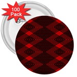 pattern rot schwarz 3  Buttons (100 pack) 