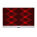 pattern rot schwarz Business Card Holder