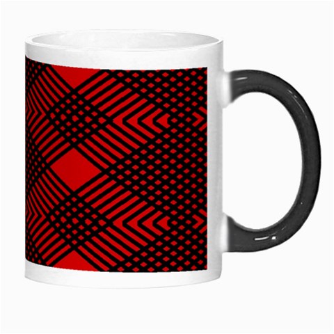 pattern rot schwarz Morph Mug from ArtsNow.com Right