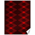 pattern rot schwarz Canvas 18  x 24 