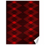 pattern rot schwarz Canvas 36  x 48 