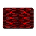 pattern rot schwarz Small Doormat