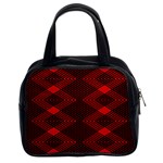 pattern rot schwarz Classic Handbag (Two Sides)