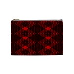 pattern rot schwarz Cosmetic Bag (Medium)