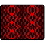 pattern rot schwarz Fleece Blanket (Medium)