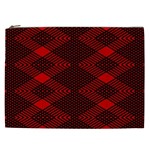 pattern rot schwarz Cosmetic Bag (XXL)