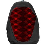 pattern rot schwarz Backpack Bag