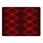 pattern rot schwarz Two Sides Fleece Blanket (Small)