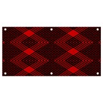 pattern rot schwarz Banner and Sign 4  x 2 