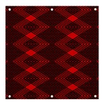 pattern rot schwarz Banner and Sign 4  x 4 