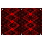 pattern rot schwarz Banner and Sign 6  x 4 