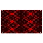 pattern rot schwarz Banner and Sign 7  x 4 