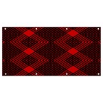 pattern rot schwarz Banner and Sign 8  x 4 