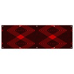 pattern rot schwarz Banner and Sign 12  x 4 