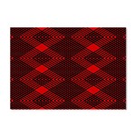 pattern rot schwarz Crystal Sticker (A4)