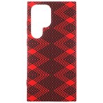 pattern rot schwarz Samsung Galaxy S24 Ultra 6.9 Inch Black TPU UV Case