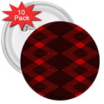 Rot Dunkel 3  Buttons (10 pack) 