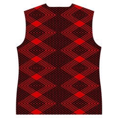 Rot Dunkel Women s Button Up Vest from ArtsNow.com Back