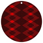 Rot Dunkel UV Print Acrylic Ornament Round