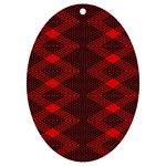 Rot Dunkel UV Print Acrylic Ornament Oval