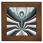 Fractal grau Framed Tile