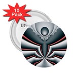 Fractal grau 2.25  Buttons (10 pack) 