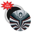 Fractal grau 2.25  Magnets (10 pack) 