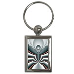 Fractal grau Key Chain (Rectangle)