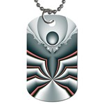 Fractal grau Dog Tag (Two Sides)