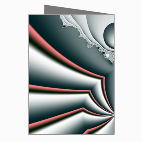 Fractal grau Greeting Card from ArtsNow.com Right