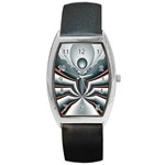 Fractal grau Barrel Style Metal Watch