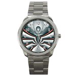 Fractal grau Sport Metal Watch