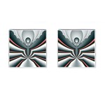 Fractal grau Cufflinks (Square)