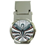 Fractal grau Money Clip Watches